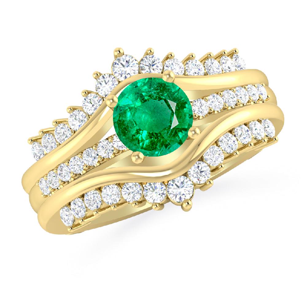 Yellow Gold - Emerald