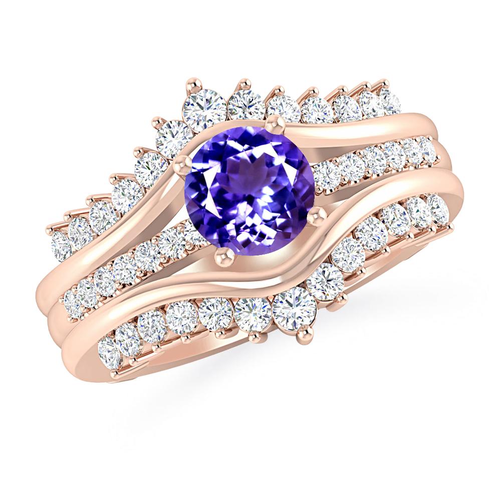 Rose Gold - Tanzanite