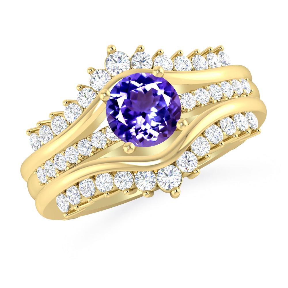Yellow Gold - Tanzanite
