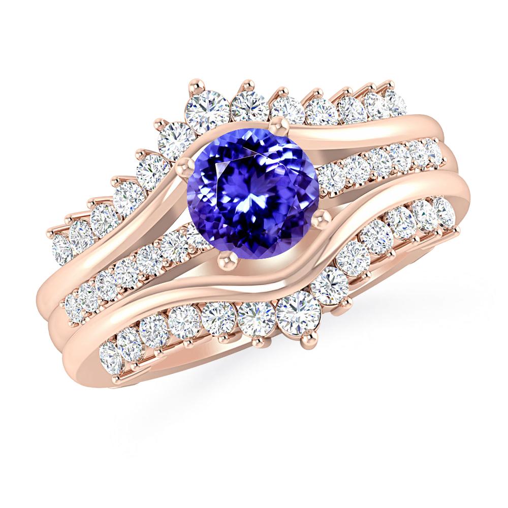 Rose Gold - Tanzanite