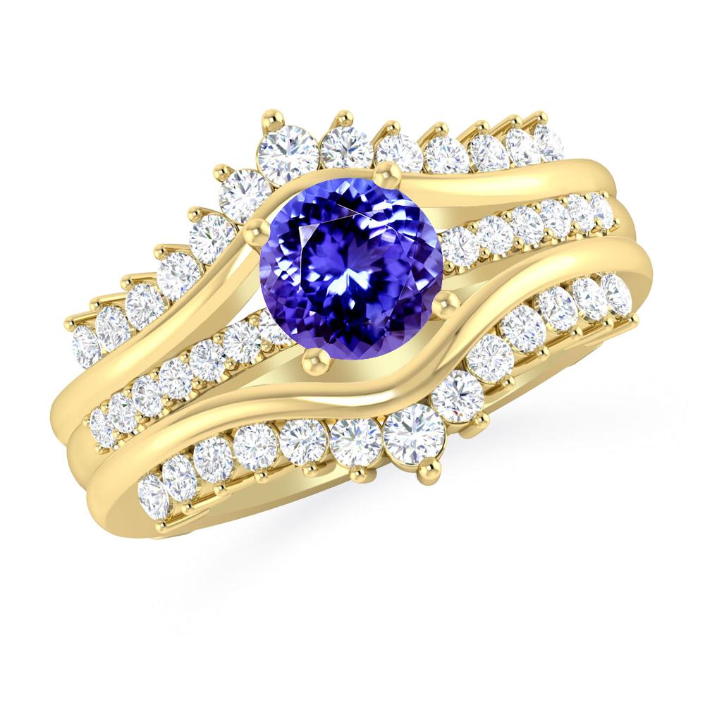 Yellow Gold - Tanzanite