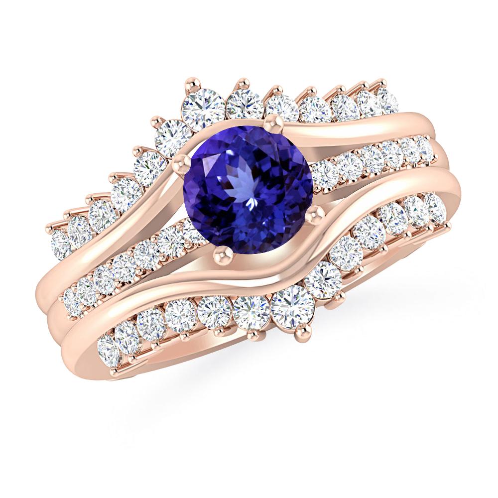 Rose Gold - Tanzanite