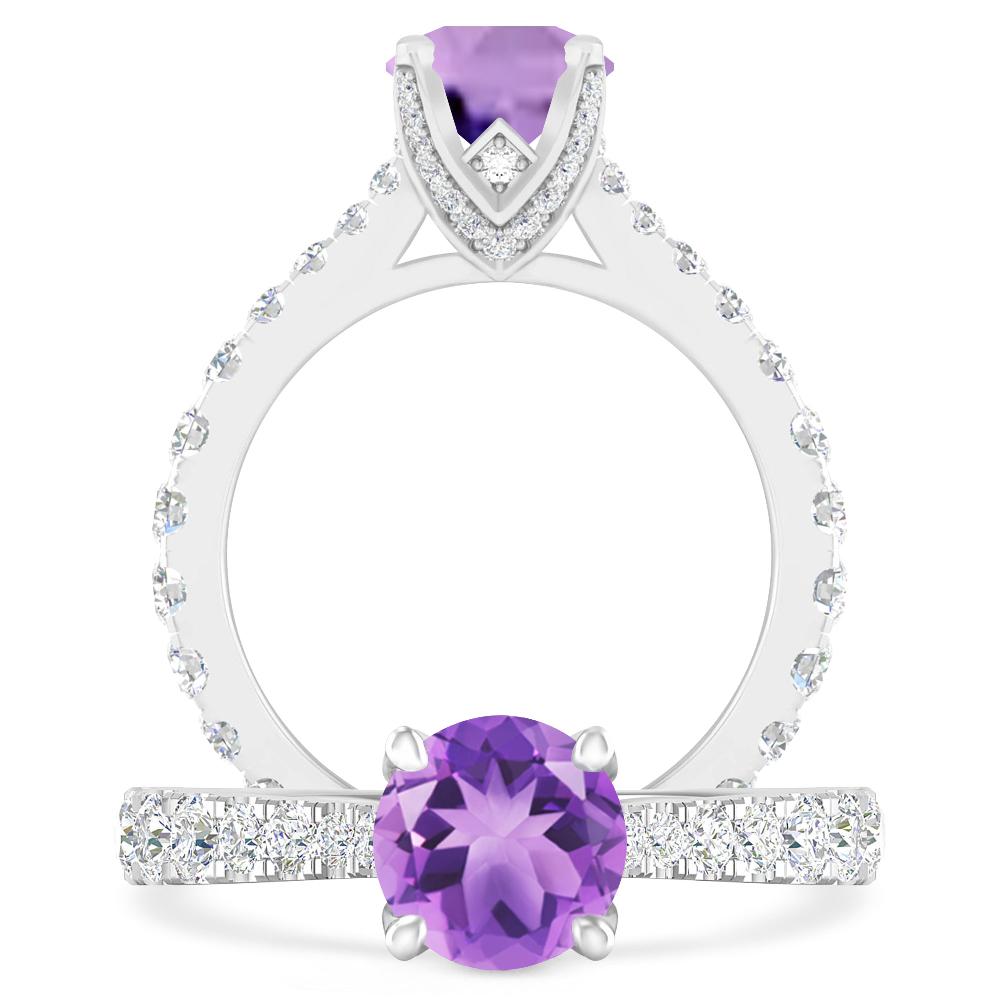 White Gold - Amethyst