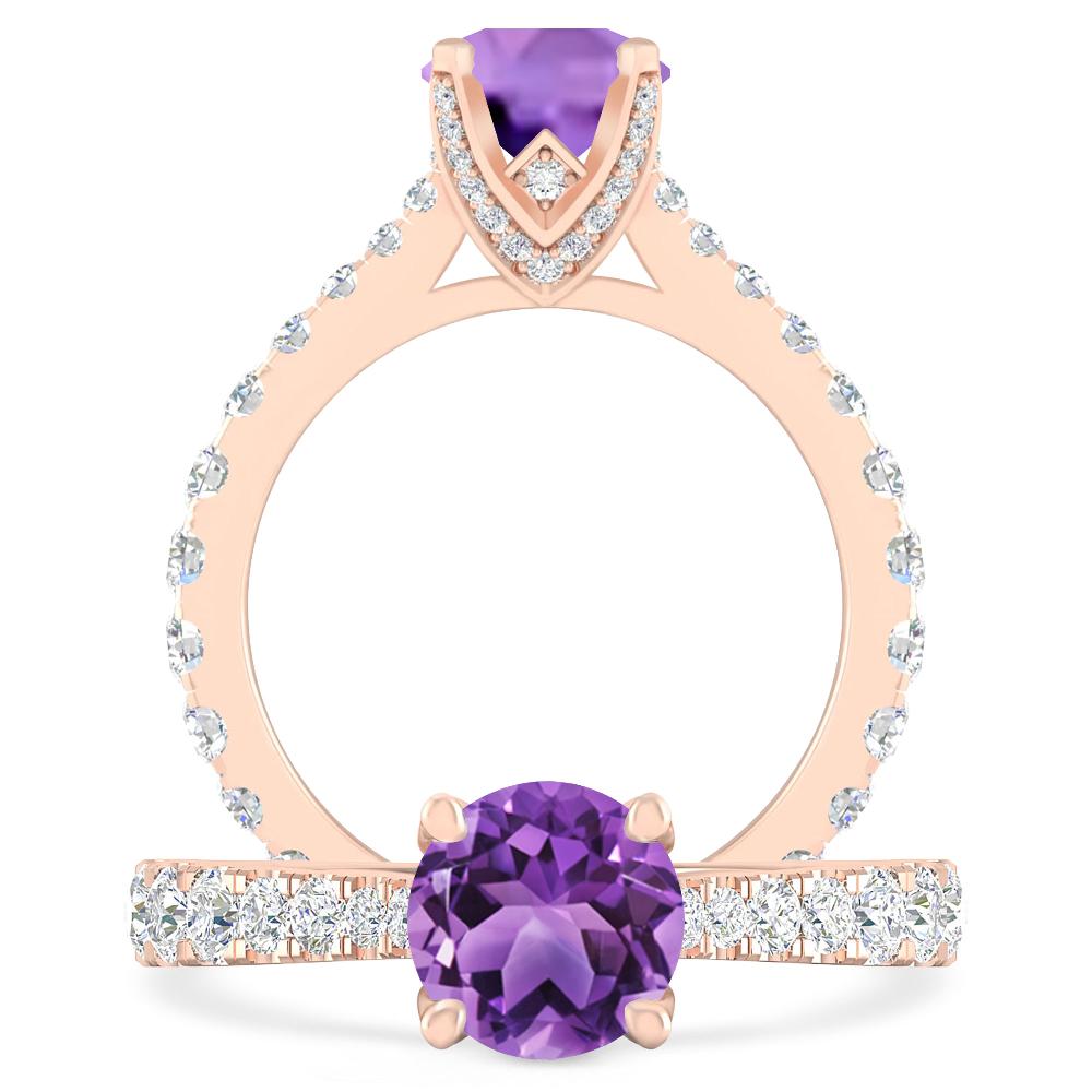 Rose Gold - Amethyst