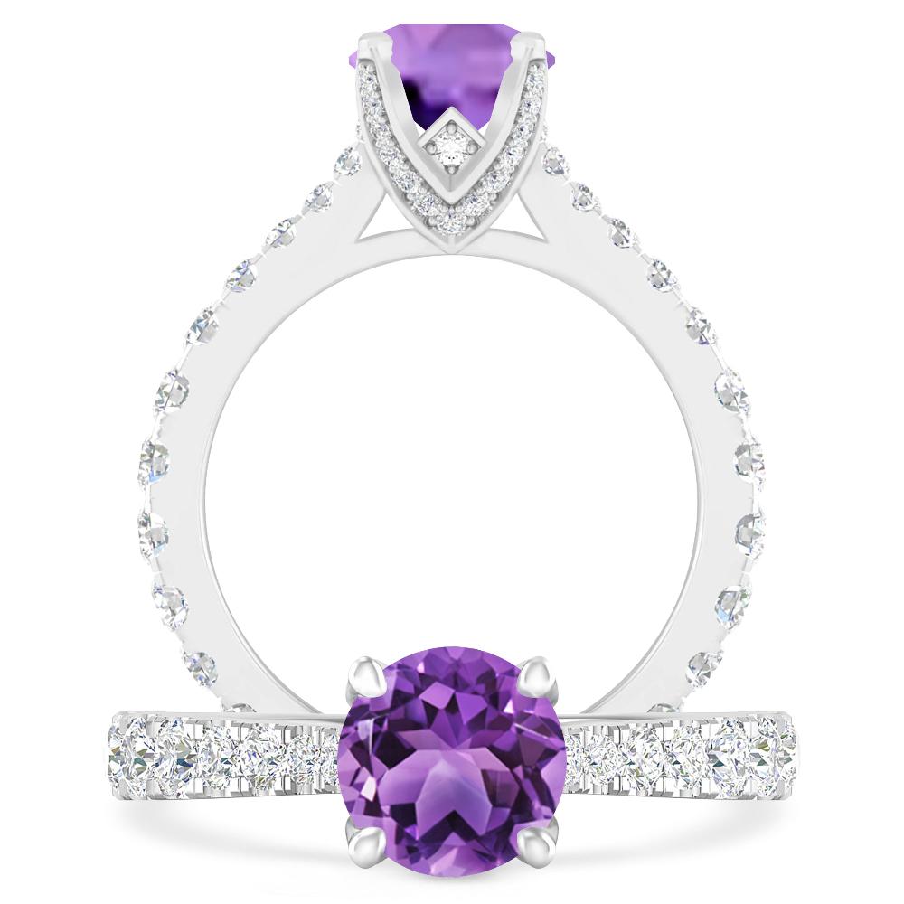 White Gold - Amethyst