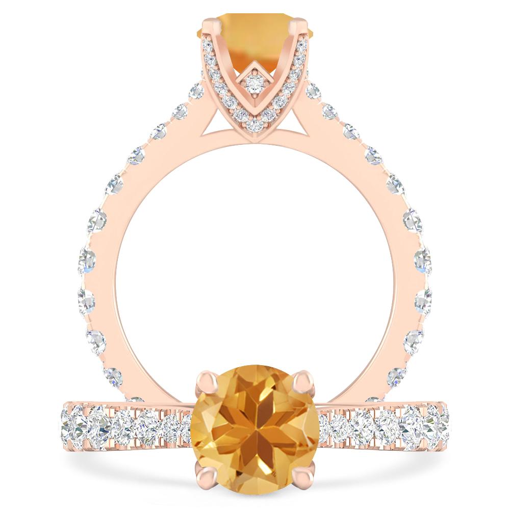 Rose Gold - Citrine