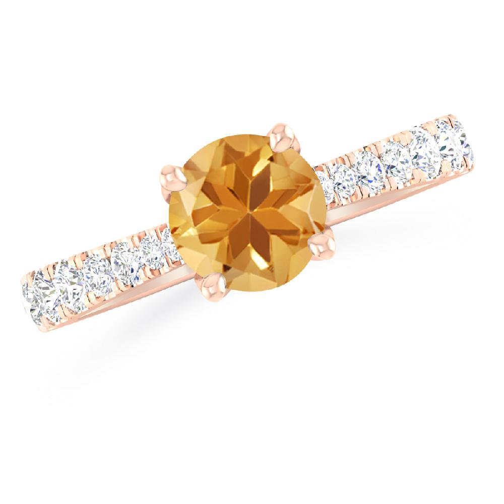 Rose Gold - Citrine