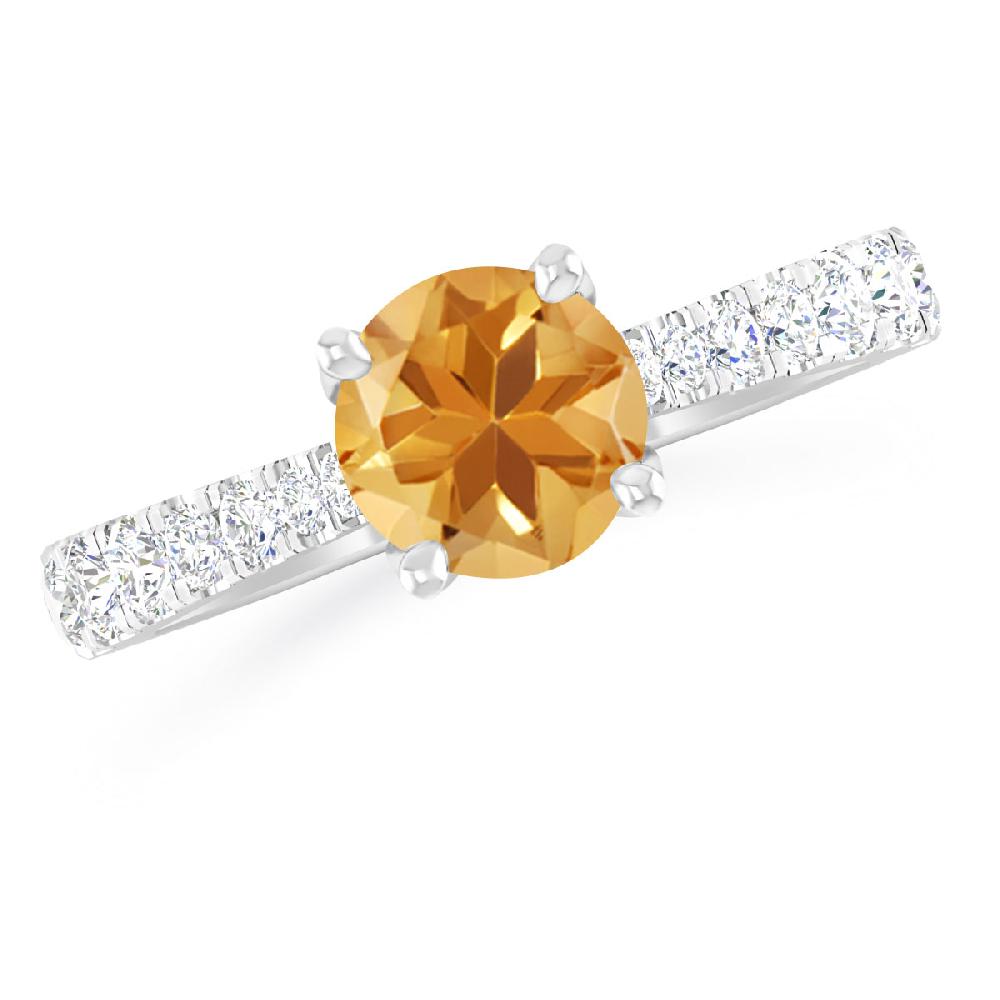 White Gold - Citrine