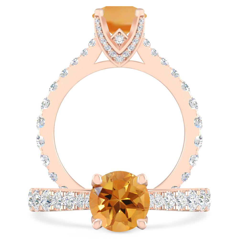 Rose Gold - Citrine