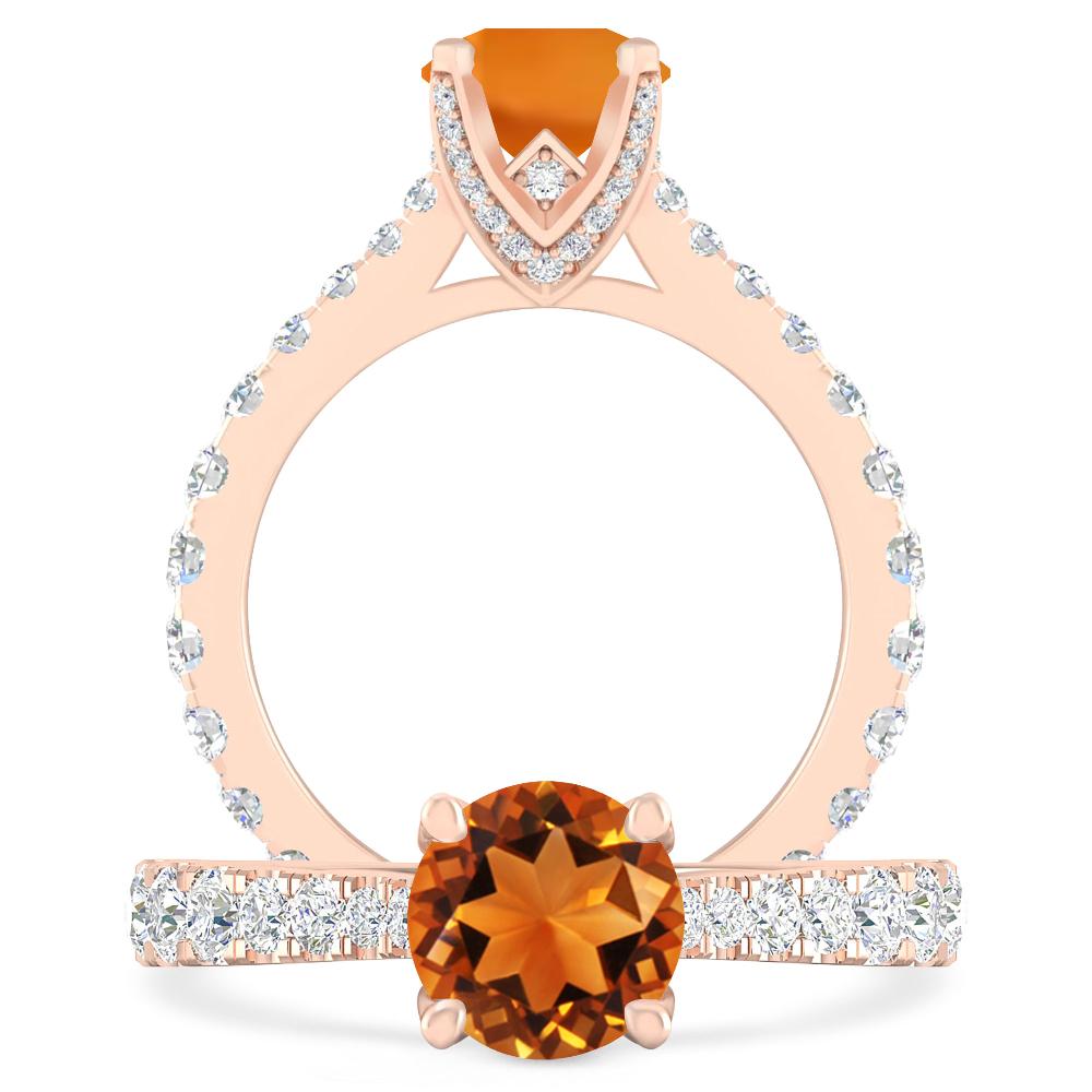 Rose Gold - Citrine