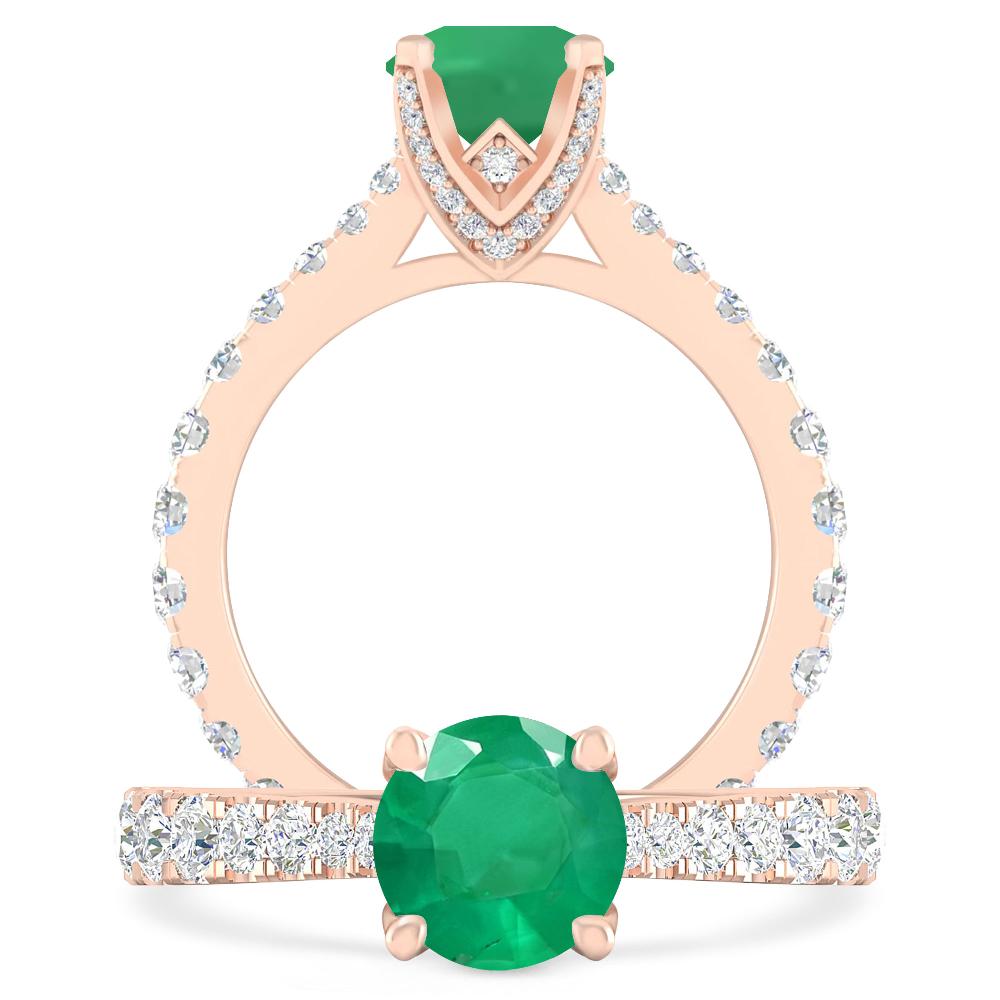 Rose Gold - Emerald