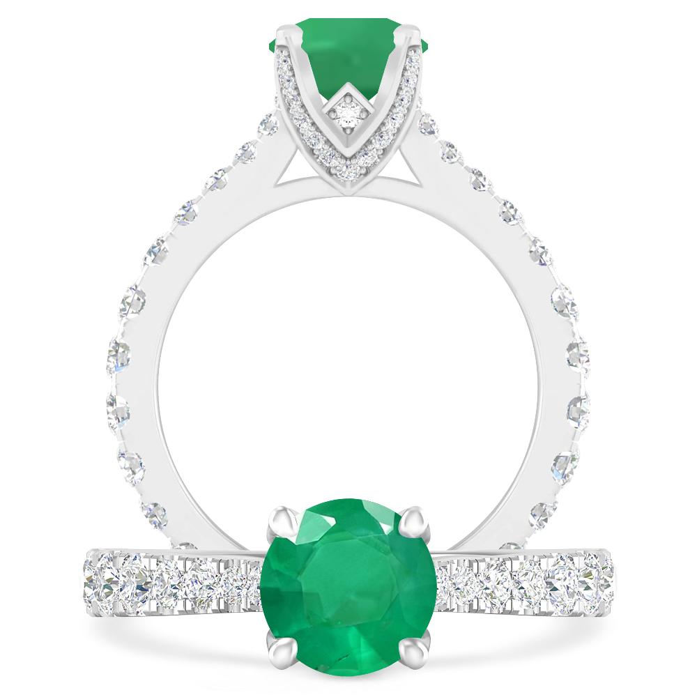 White Gold - Emerald