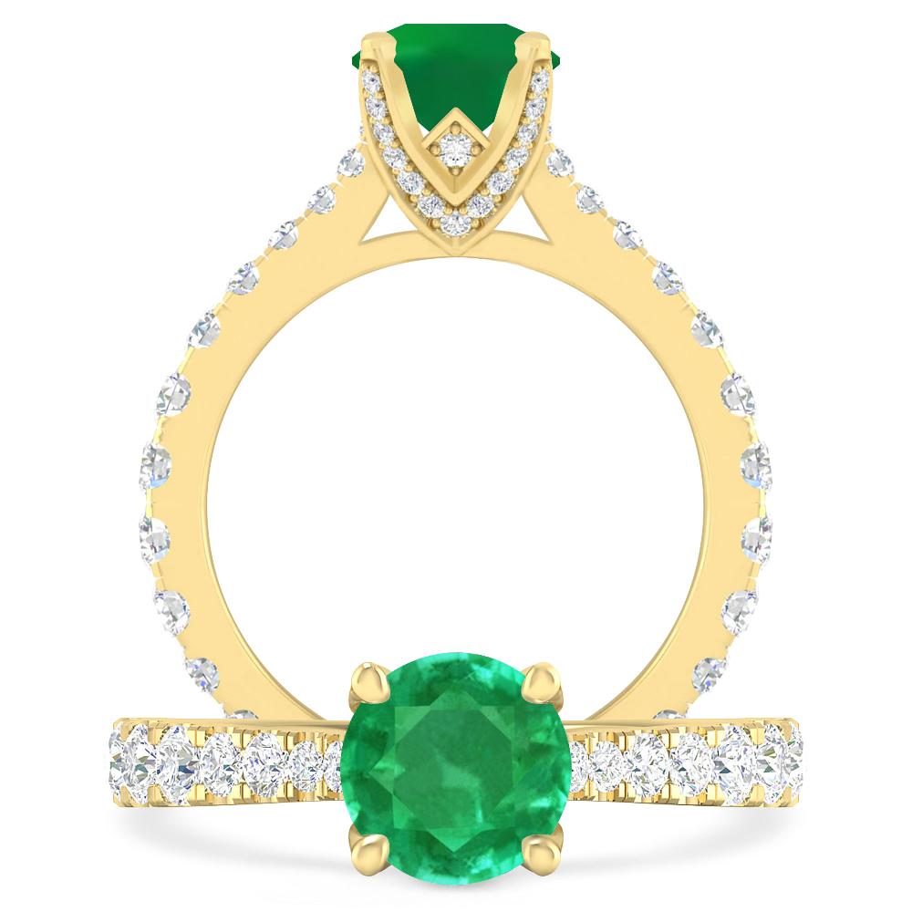 Yellow Gold - Emerald