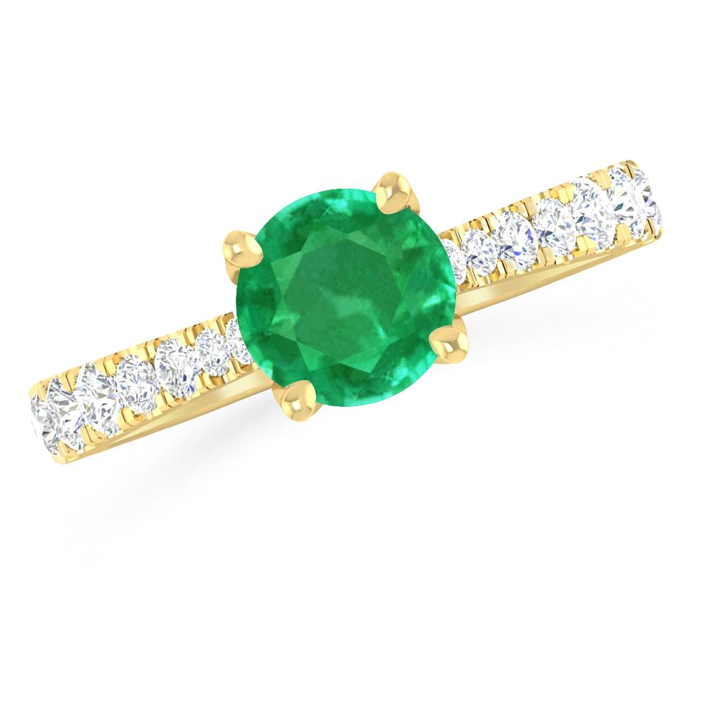 Yellow Gold - Emerald