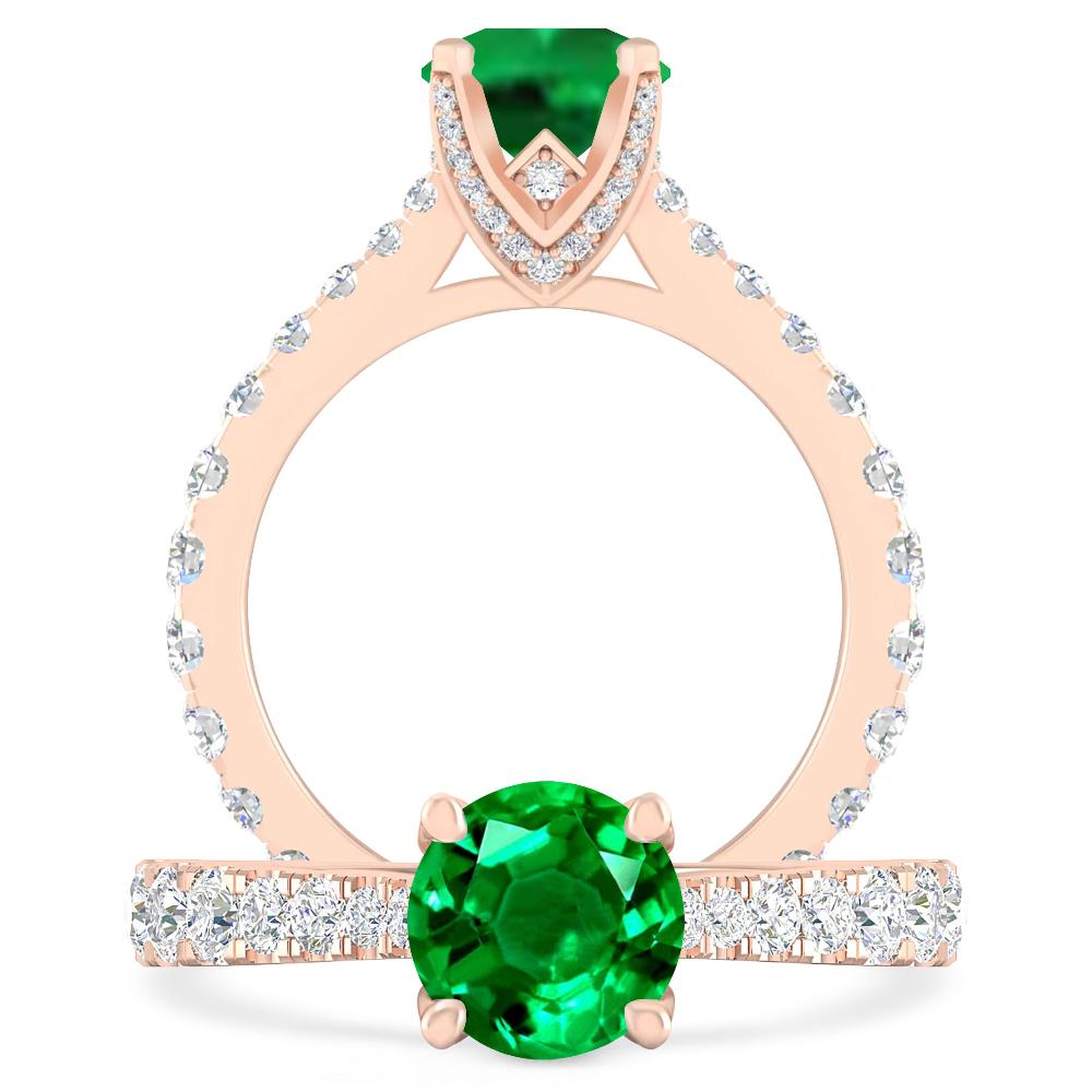 Rose Gold - Emerald