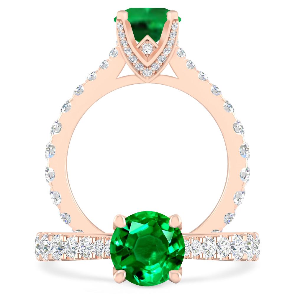Rose Gold - Emerald