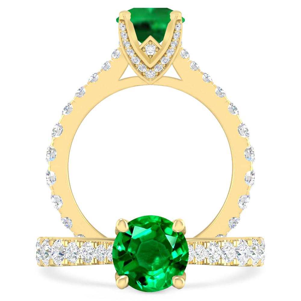 Yellow Gold - Emerald