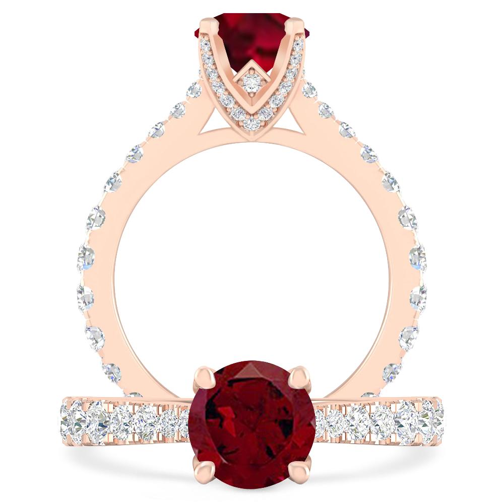 Rose Gold - Garnet