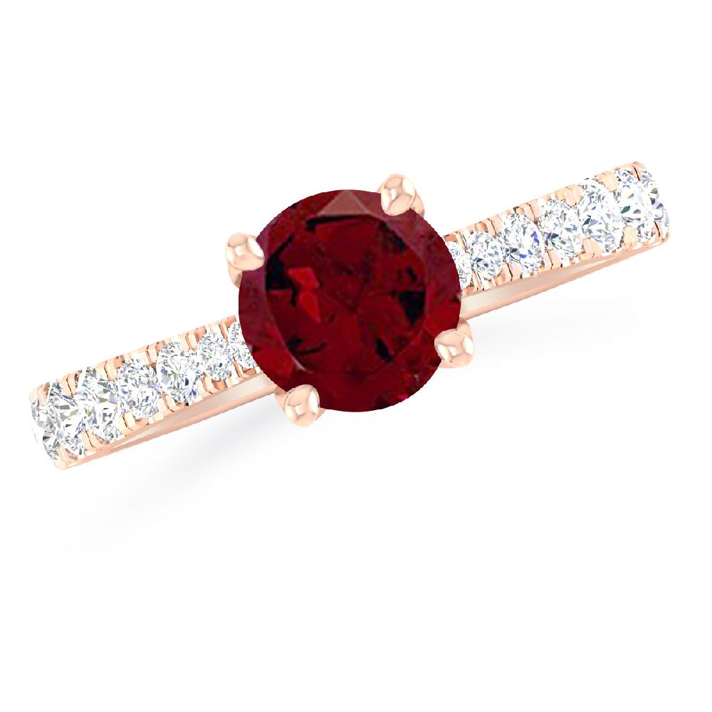 Rose Gold - Garnet