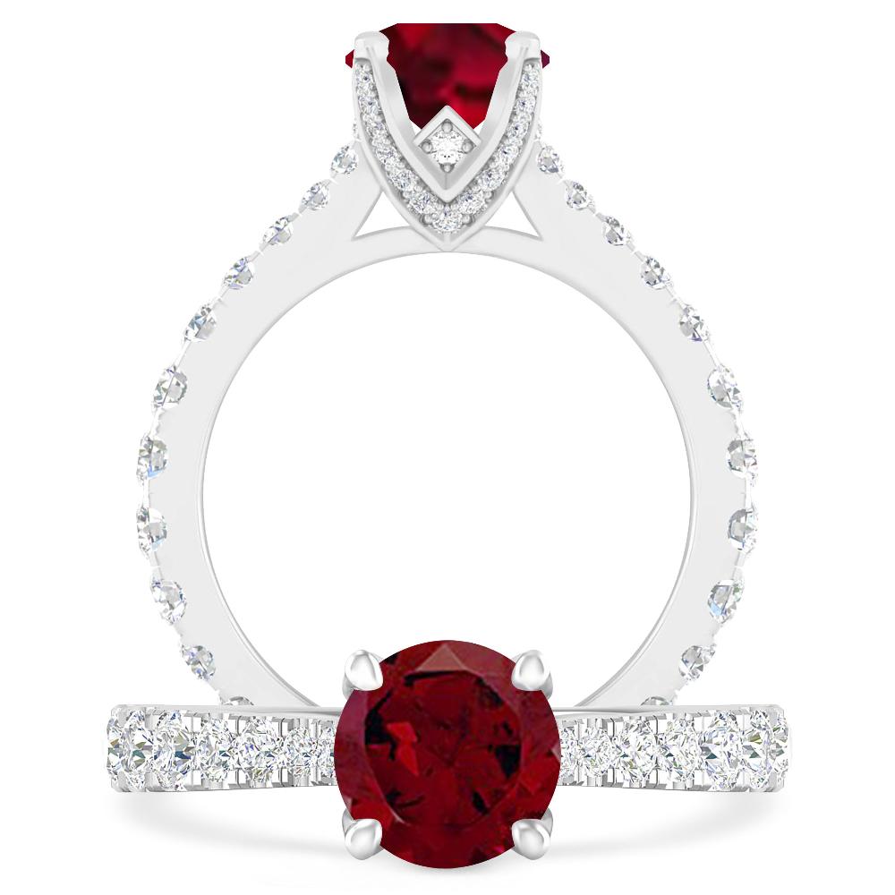 White Gold - Garnet