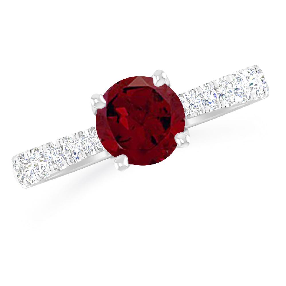 White Gold - Garnet