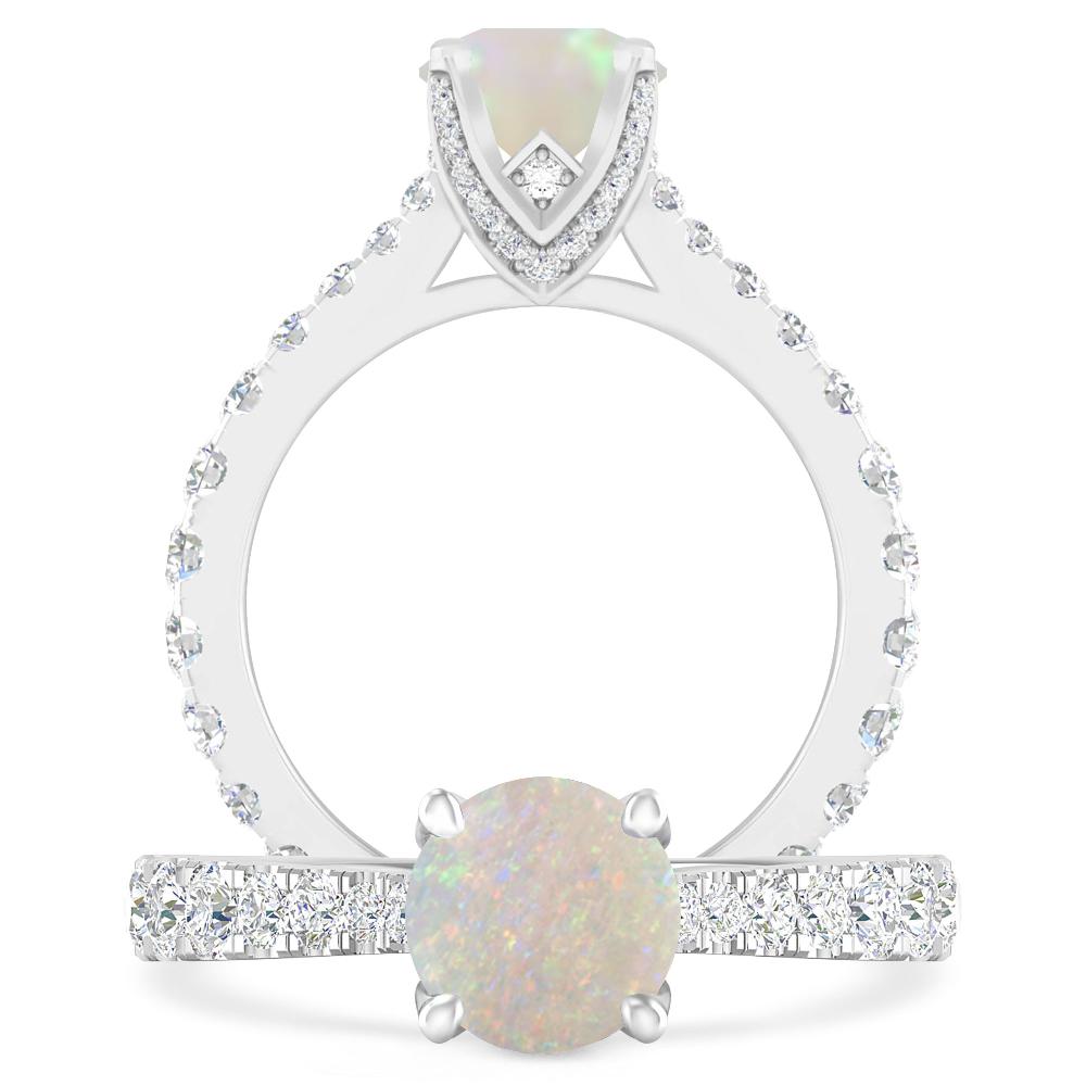 White Gold - Opal