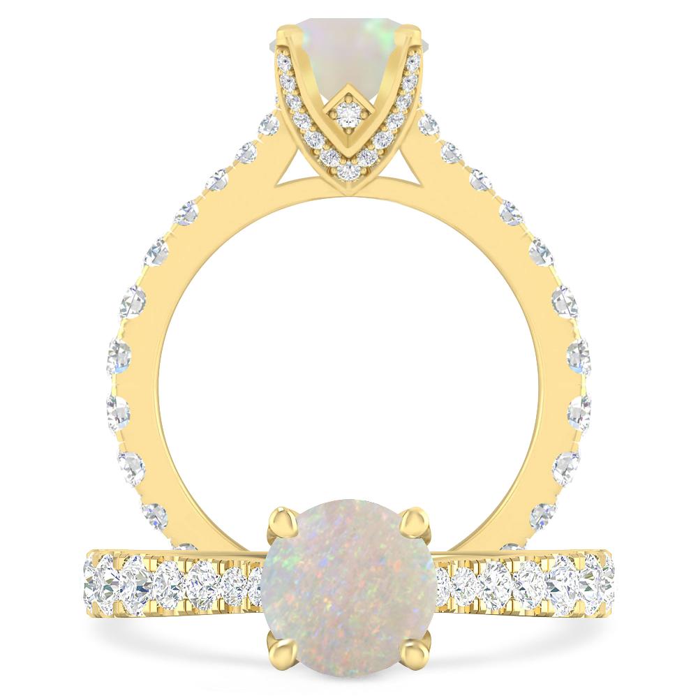 Yellow Gold - Opal