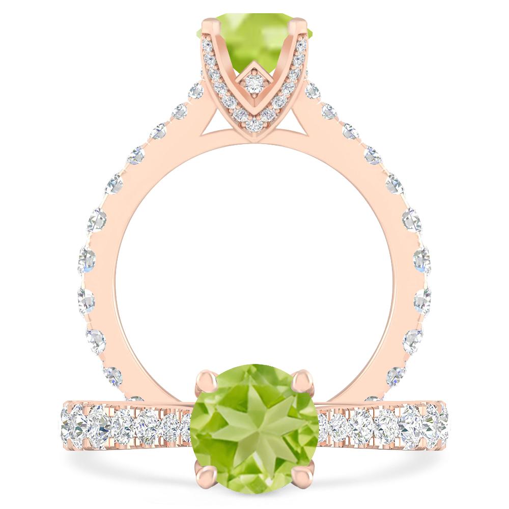 Rose Gold - Peridot