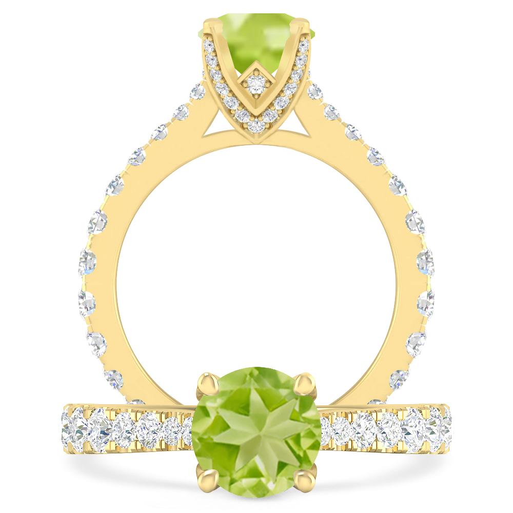 Yellow Gold - Peridot