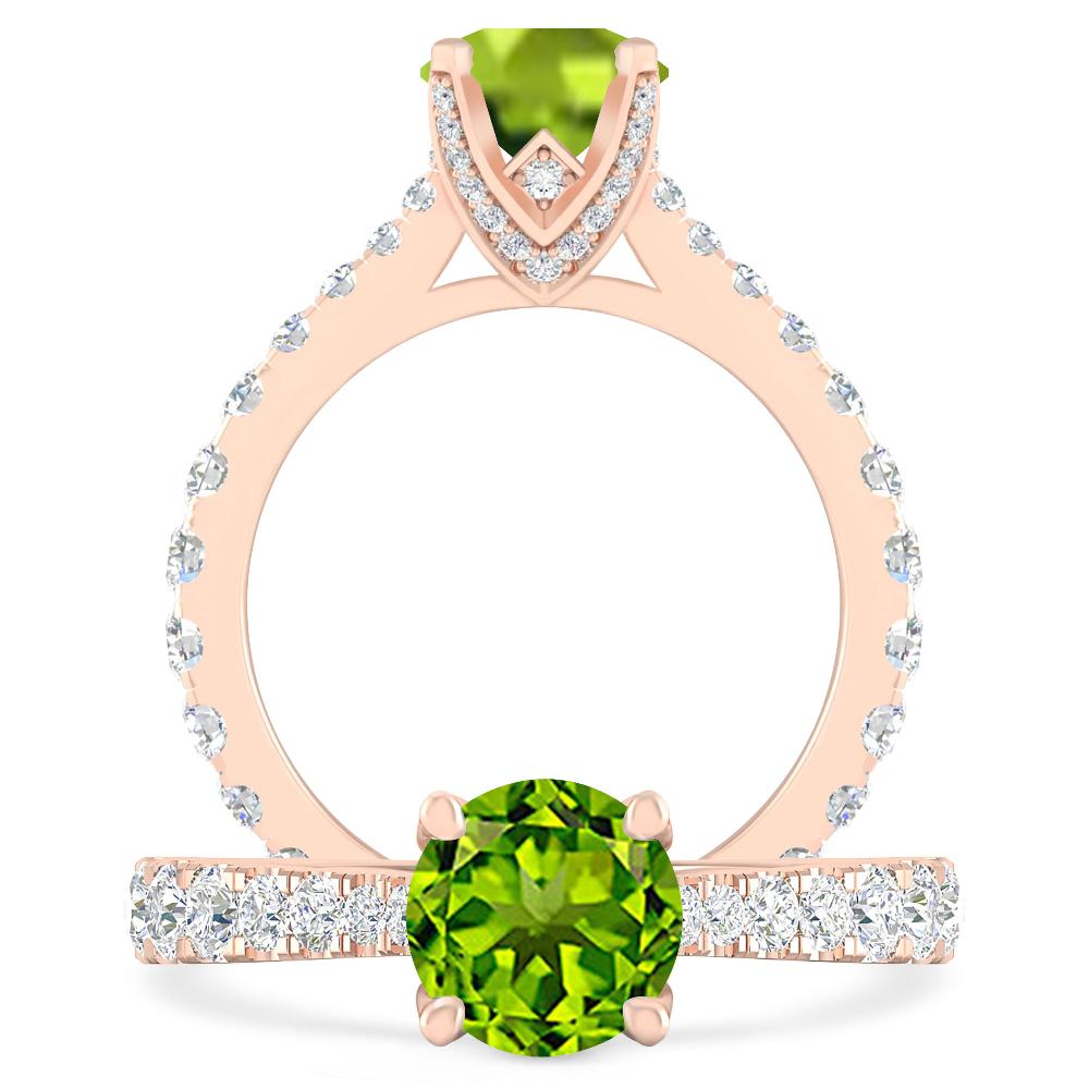 Rose Gold - Peridot