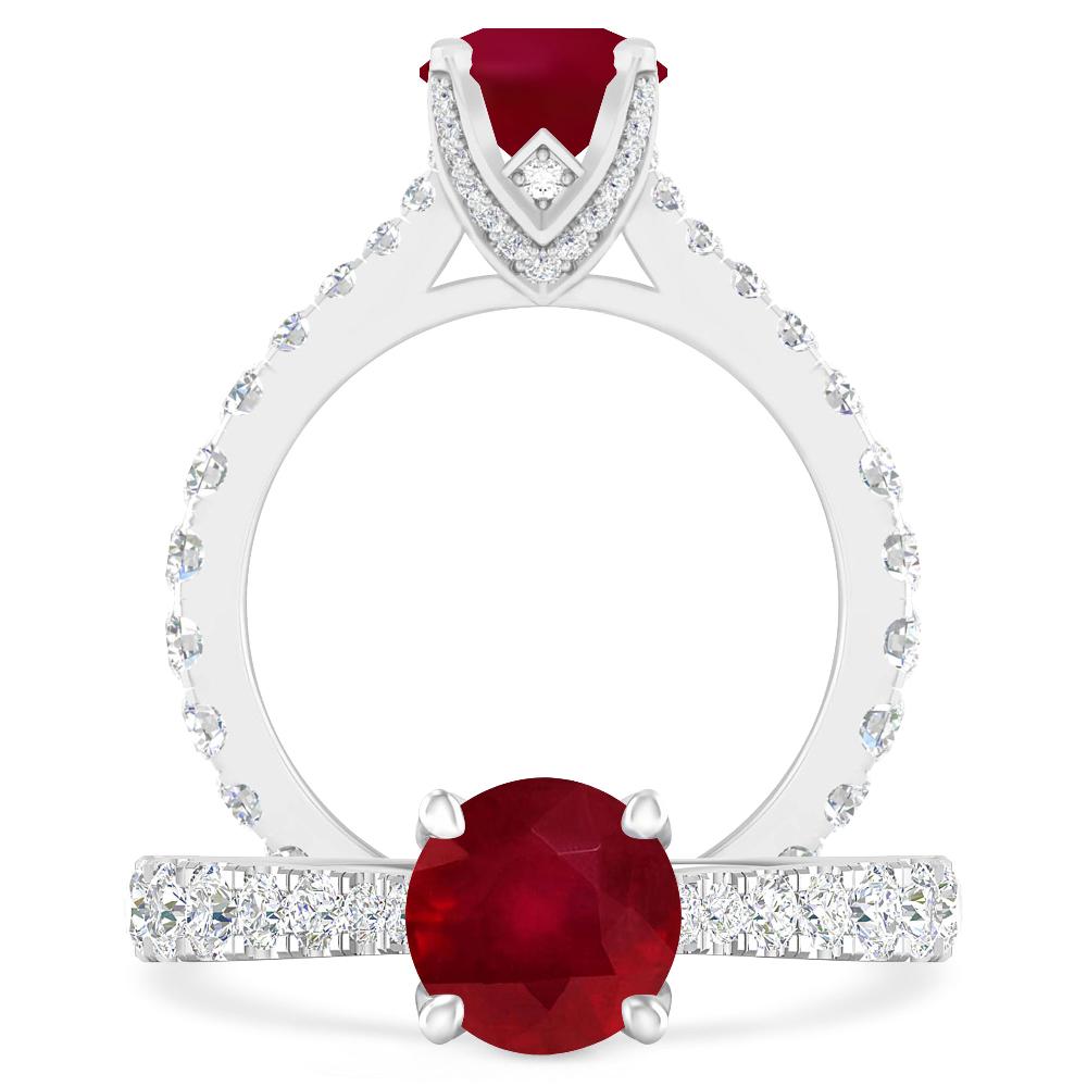 White Gold - Ruby