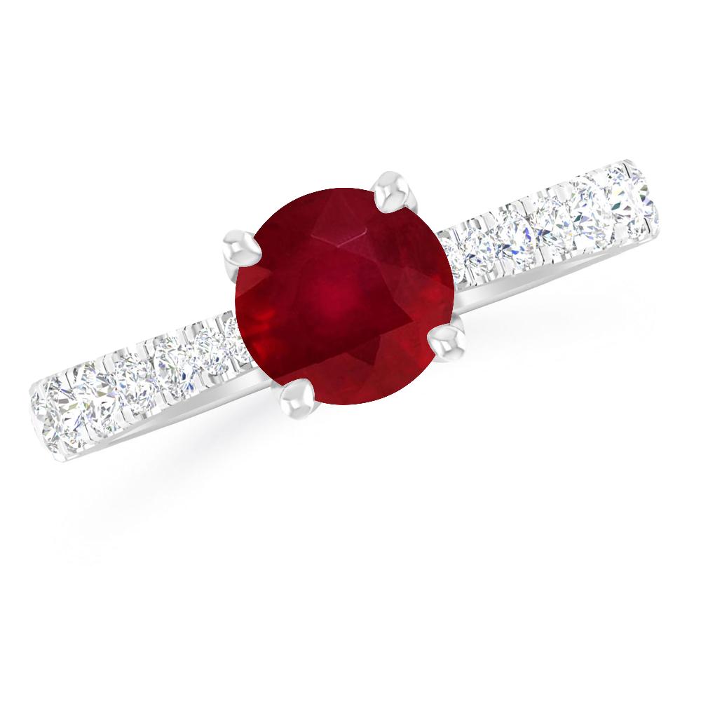 White Gold - Ruby