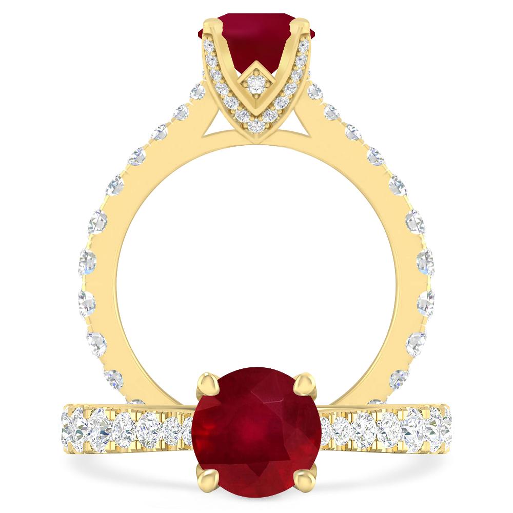 Yellow Gold - Ruby