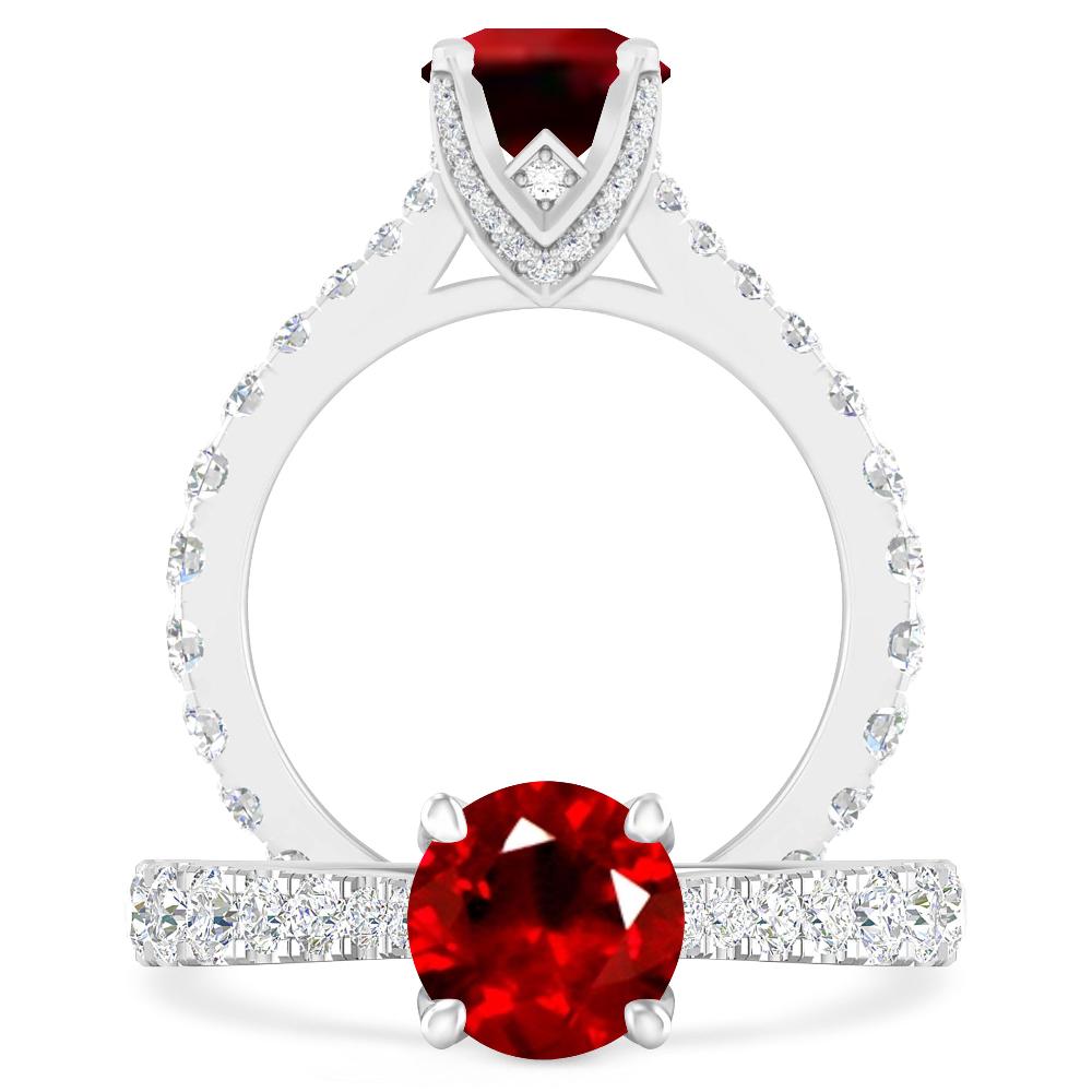 White Gold - Ruby