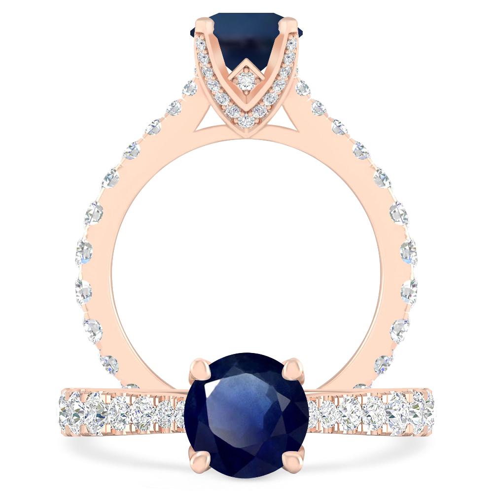 Rose Gold - Sapphire