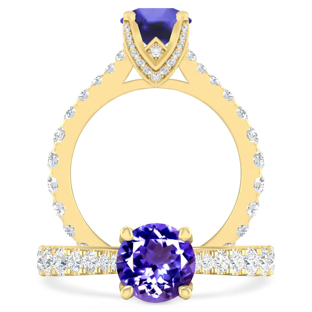 Yellow Gold - Tanzanite