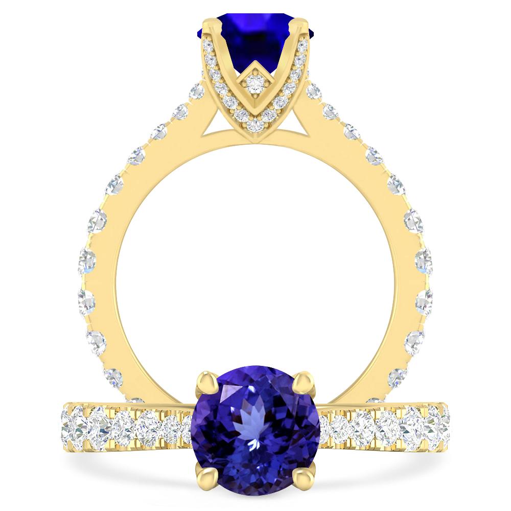 Yellow Gold - Tanzanite