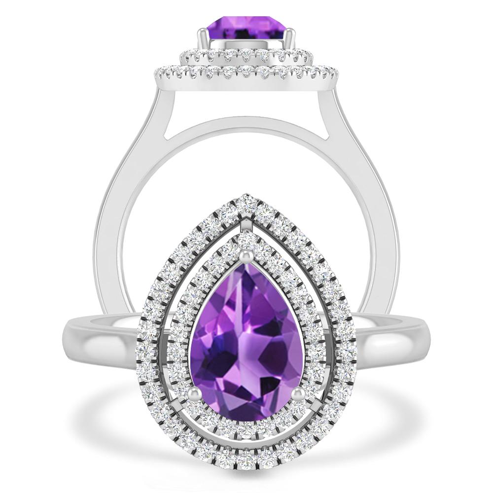 White Gold - Amethyst