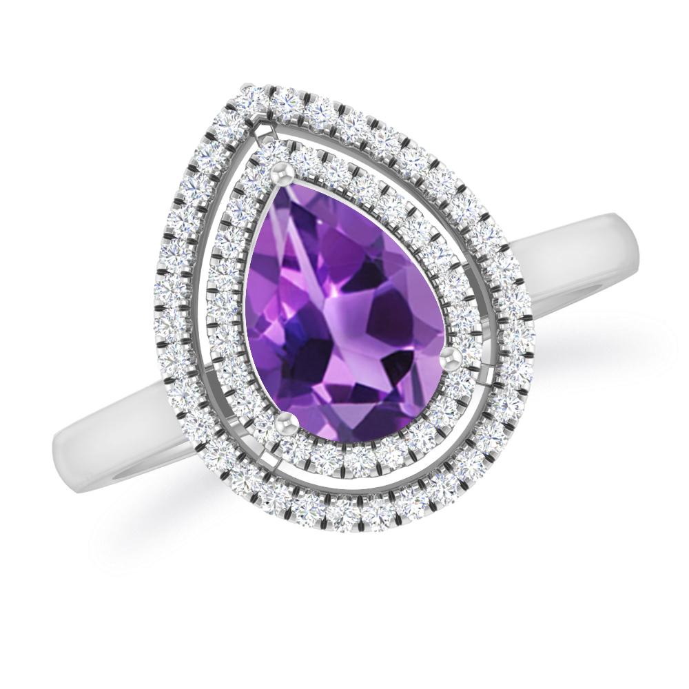 White Gold - Amethyst