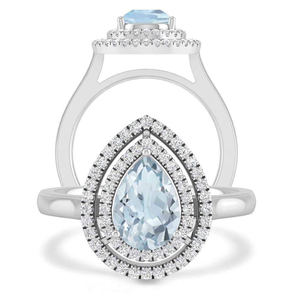 White Gold - Aquamarine