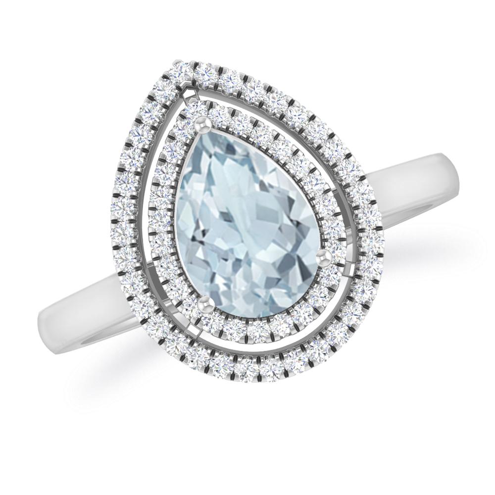 White Gold - Aquamarine