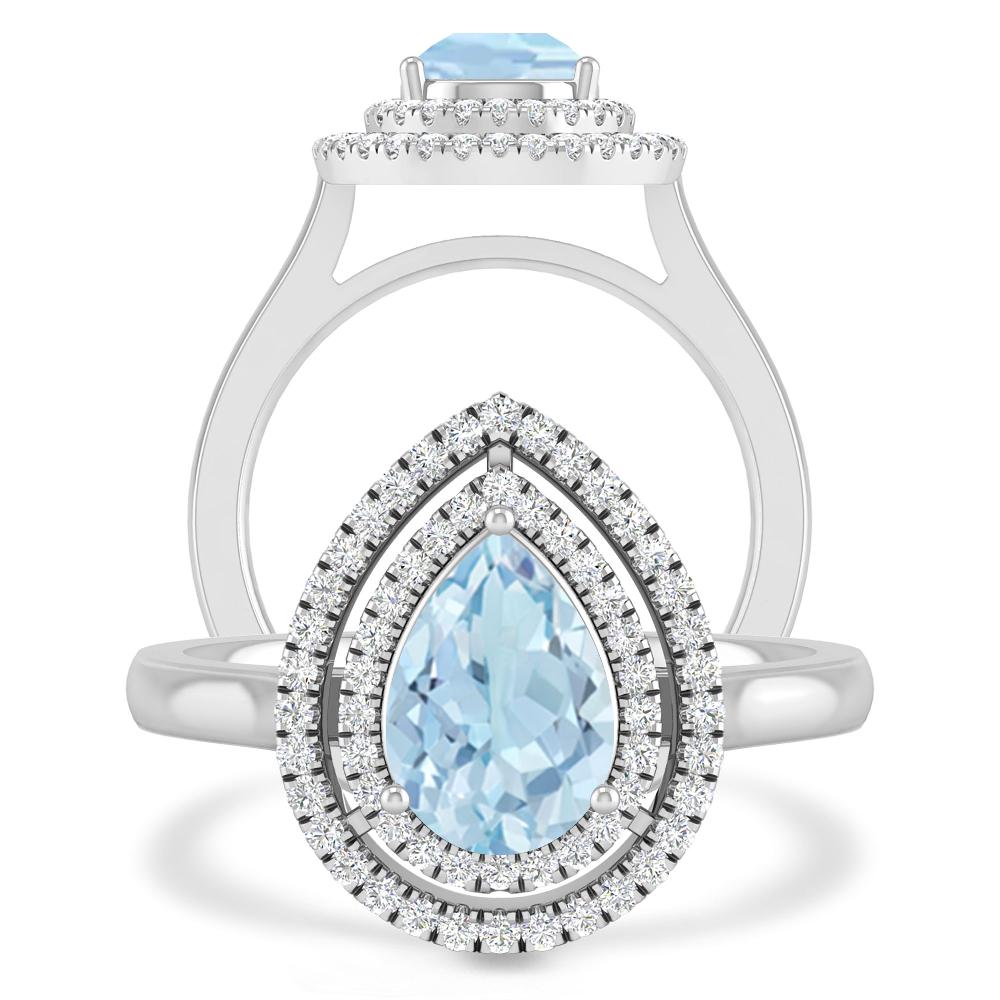 White Gold - Aquamarine