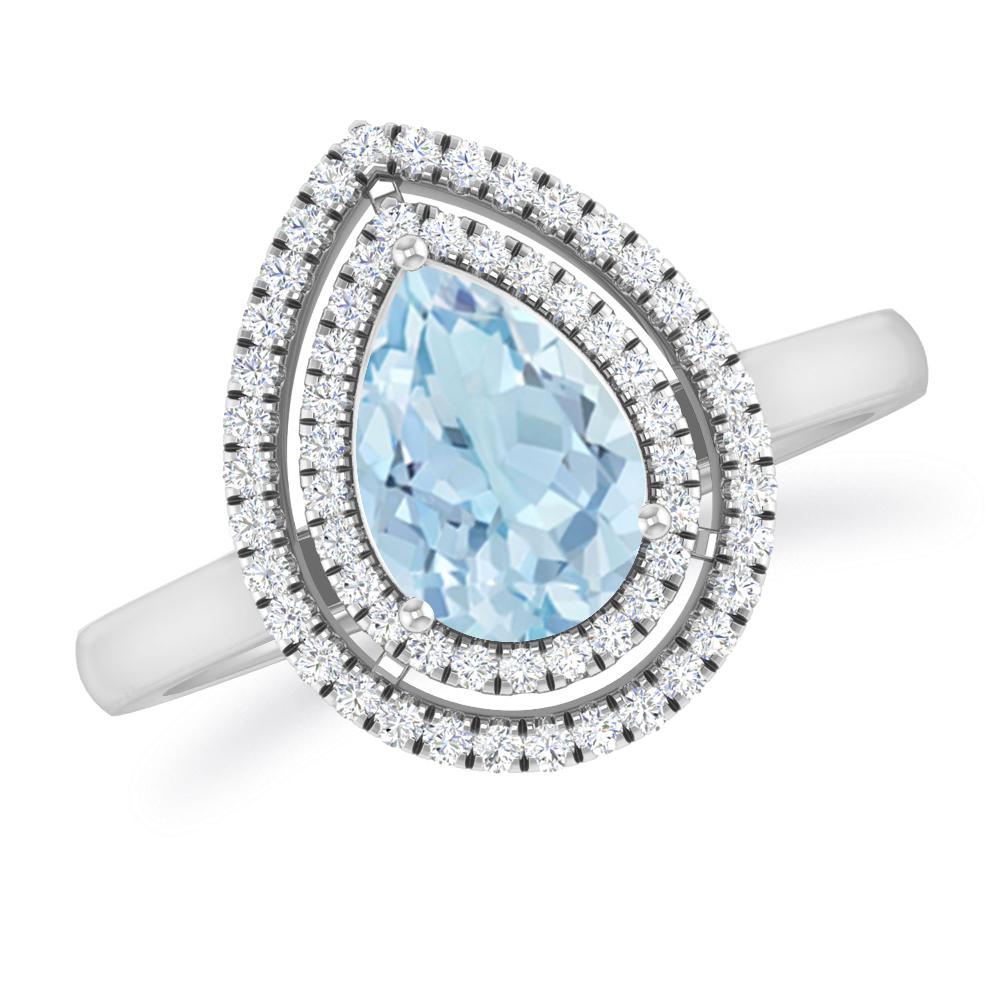 White Gold - Aquamarine