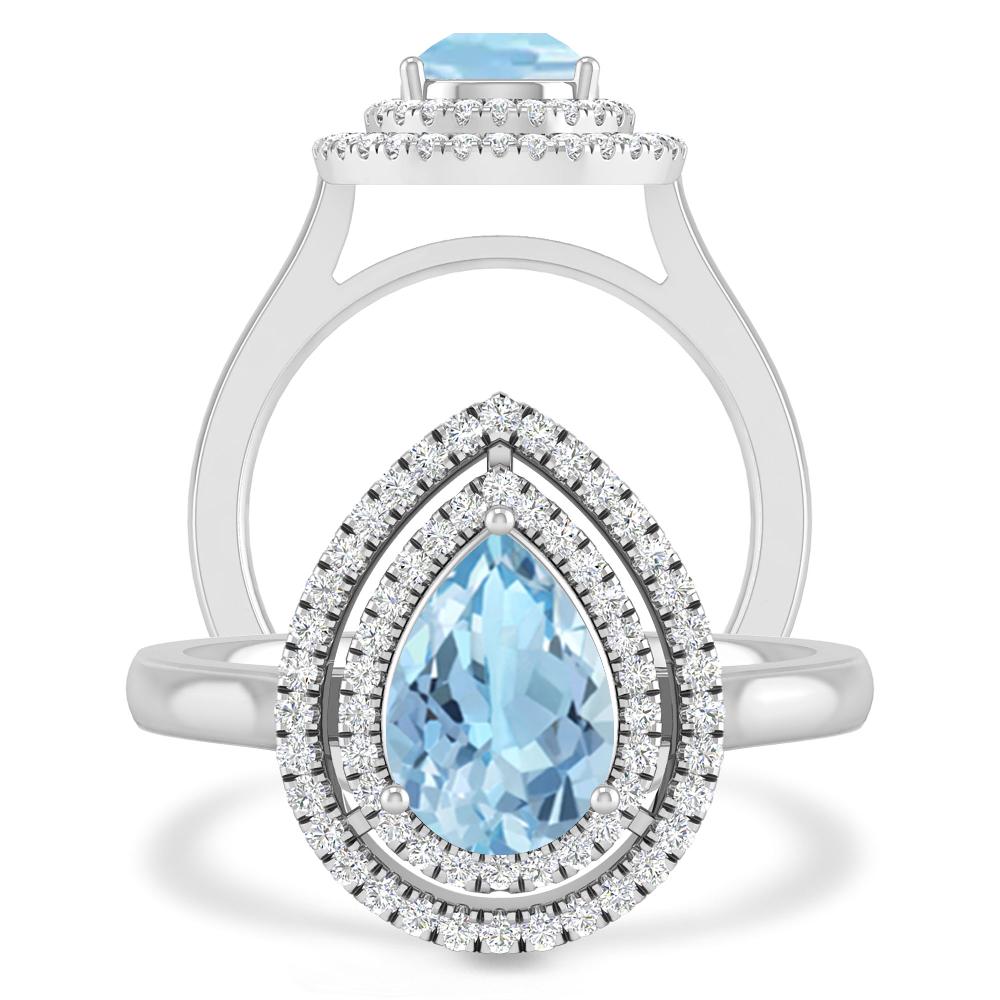 White Gold - Aquamarine