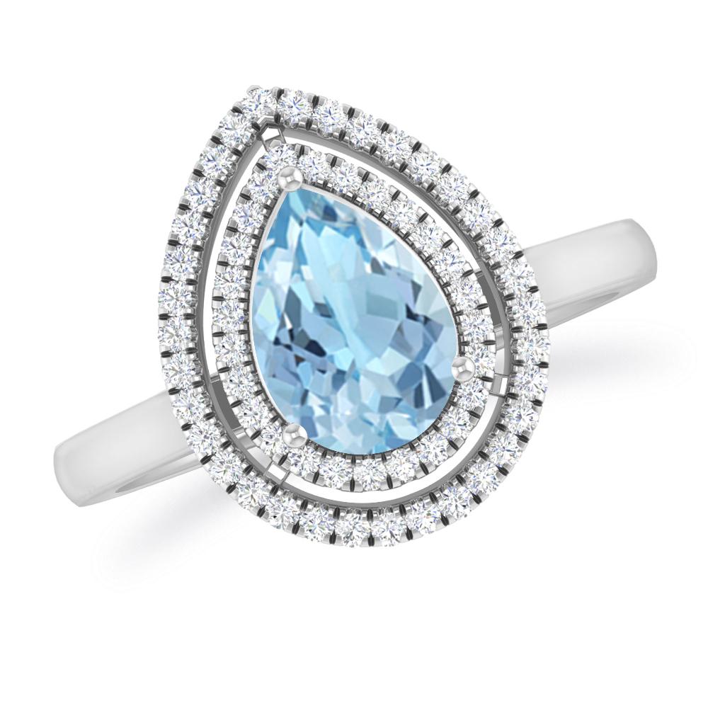 White Gold - Aquamarine