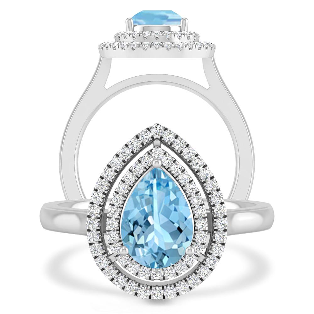 White Gold - Aquamarine