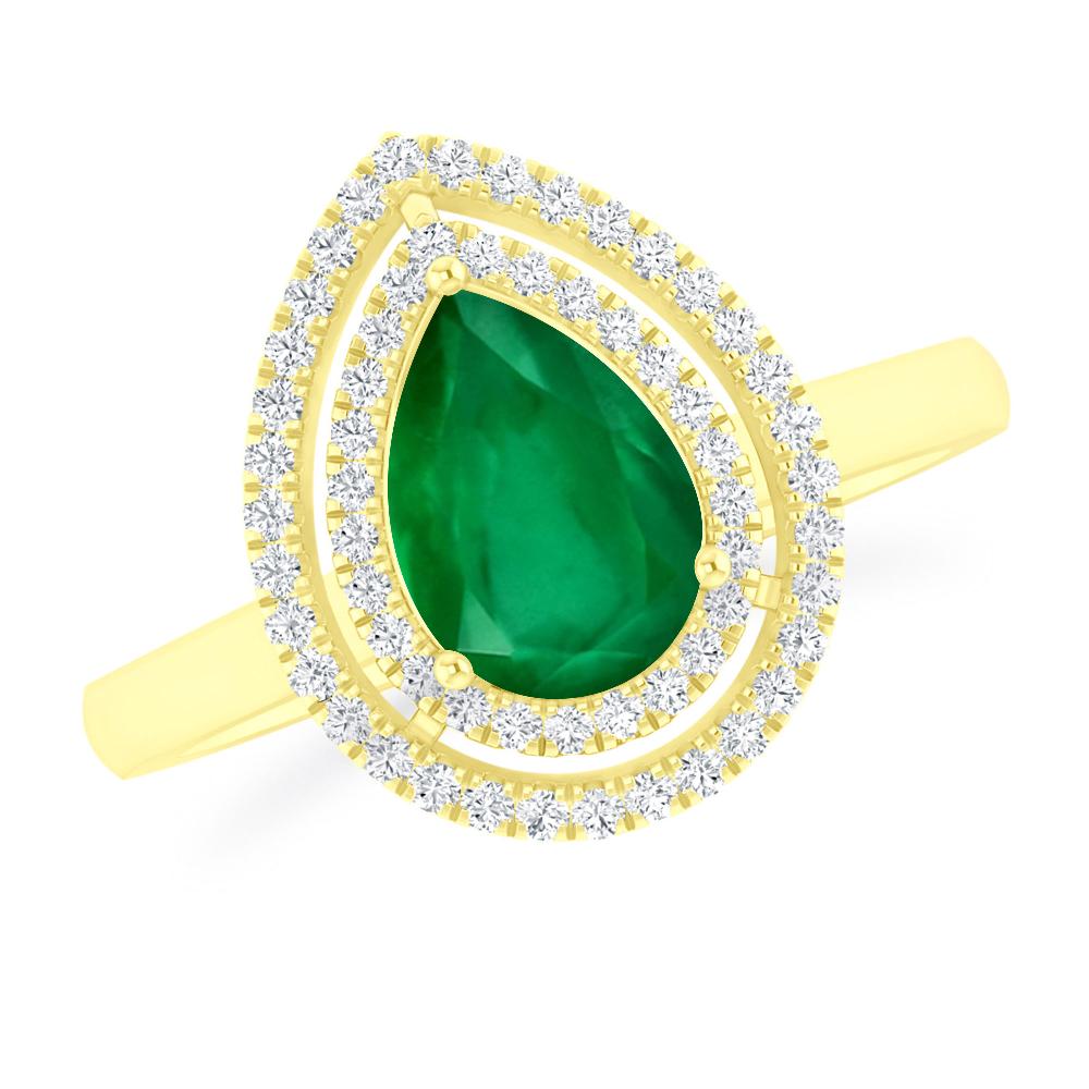 Yellow Gold - Emerald