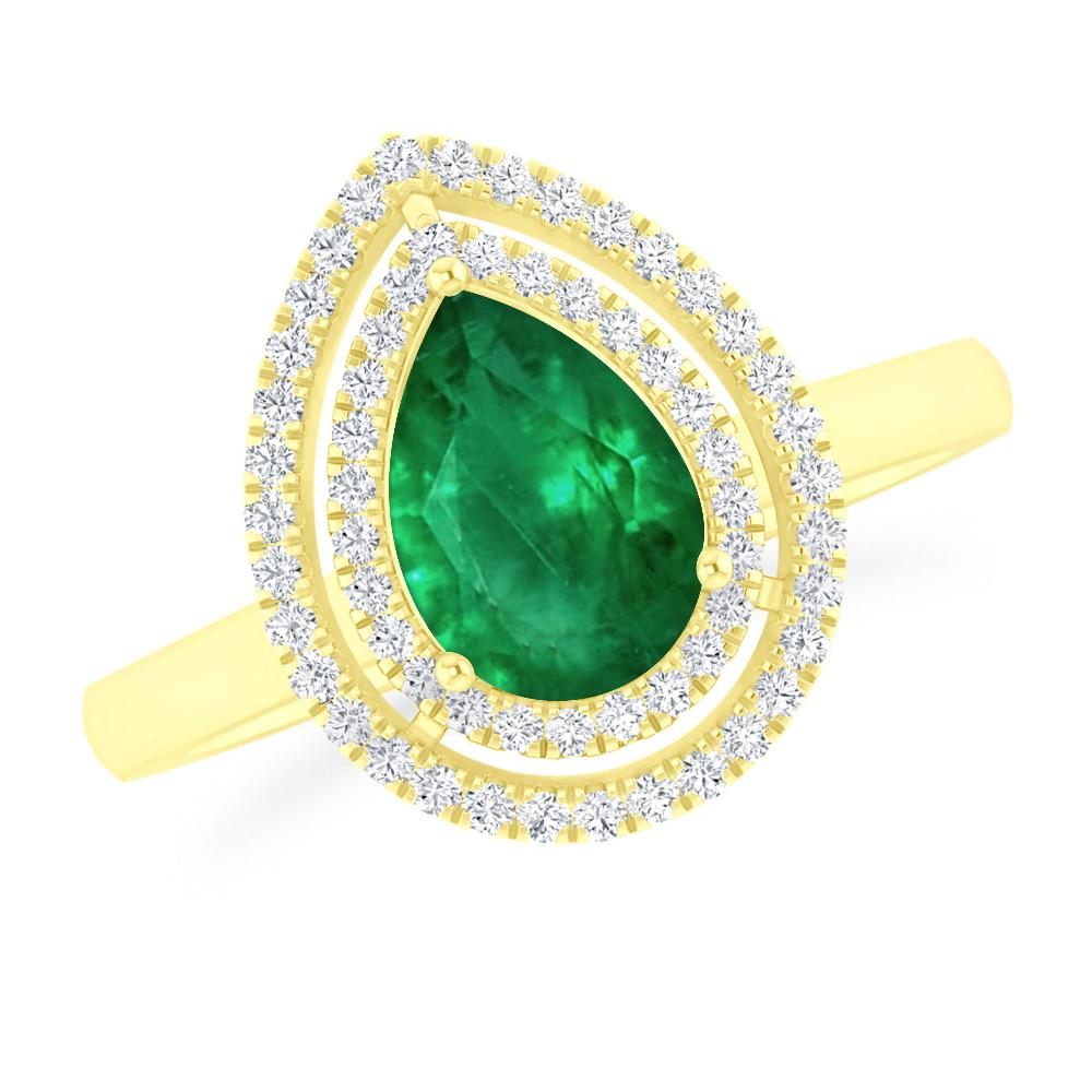 Yellow Gold - Emerald