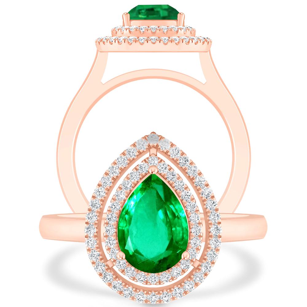 Rose Gold - Emerald