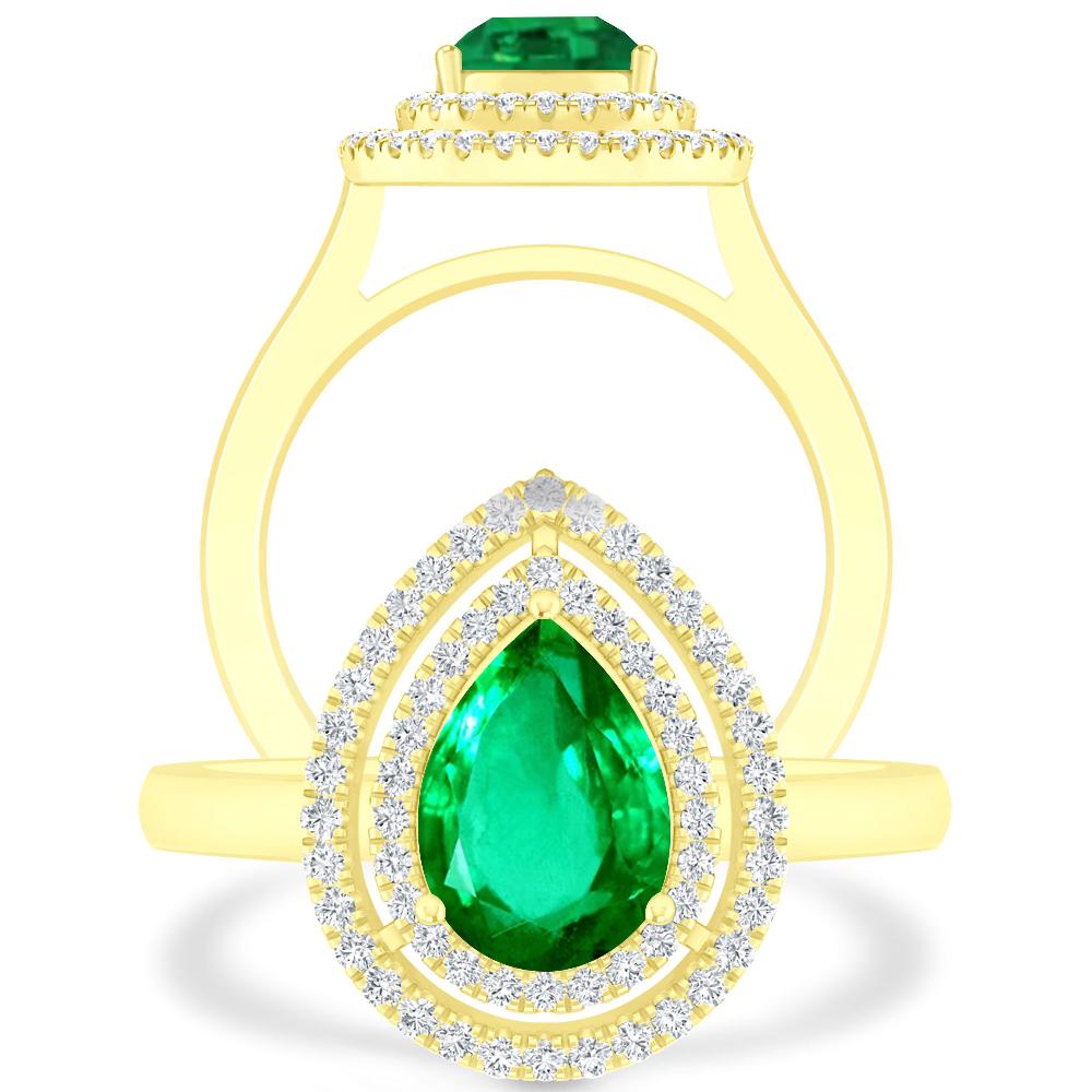 Yellow Gold - Emerald